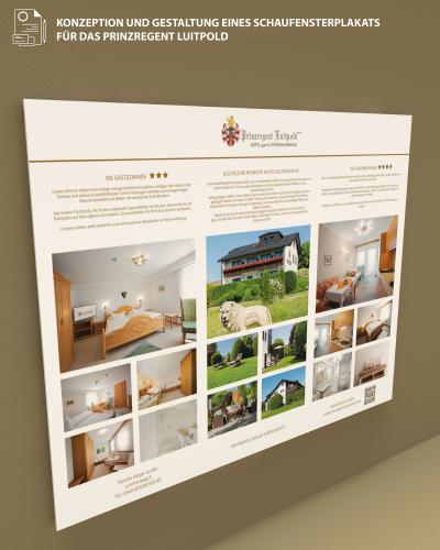 Konzeption und Gestaltung Schaufensterplakat