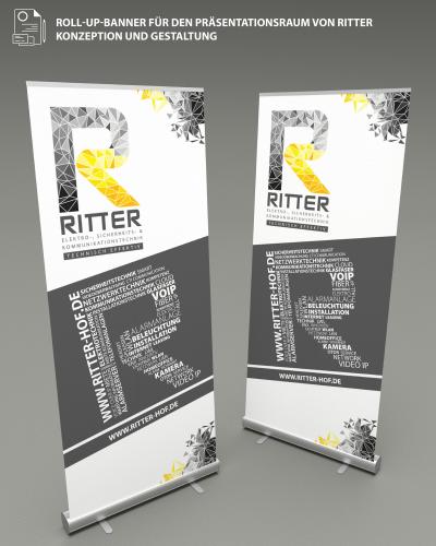 Roll-Up-Banner für den Präsentationsraum