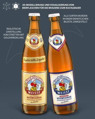 Visualisierung von Bierflaschen