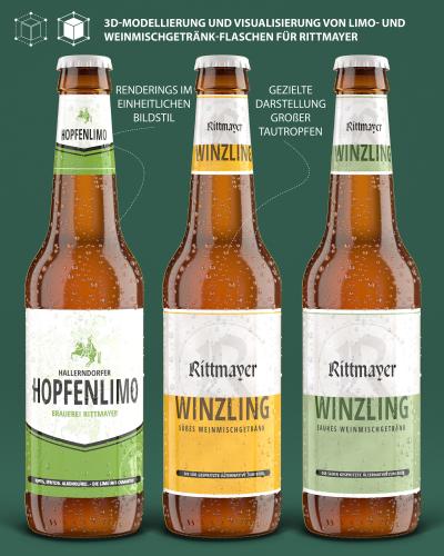 3D-Modellierung und Visualisierung von Limo- und Weinmischgetränke