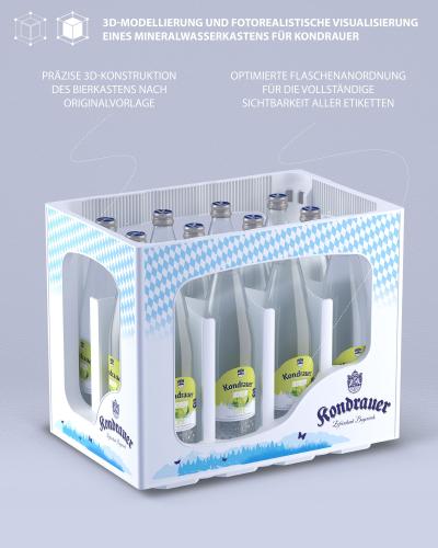 3D-Modellierung und fotorealistische Visualisierung Wasserkasten