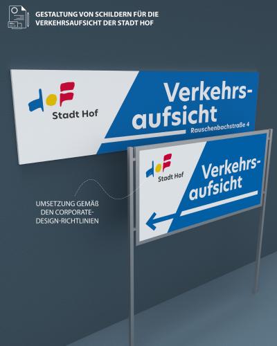 Gestaltung von Schildern
