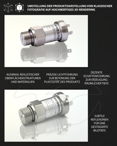 3D-Rendering Sensor von BD-Sensors